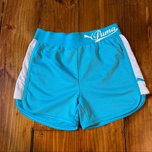 Teal Puma Shorts